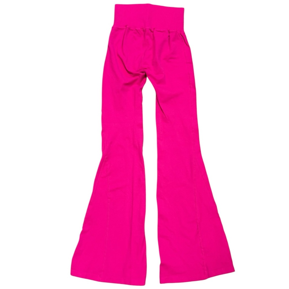 Free People Movement FP XS/S Good Karma Hot Pink Flare Leggings - Picture 4 of 6